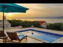 Ferienhaus Ita - with pool and view: H(4+1) Postira - Insel Brac  - Kroatien - Haus