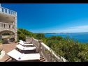 Ferienhaus Luxury - amazing seaview H(8+2) Soline (Dubrovnik) - Riviera Dubrovnik  - Kroatien - Terasse