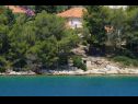 Ferienwohnungen Danica - large terrace with sea view A1 Dana(4) Bucht Zubaca (Vela Luka) - Insel Korcula  - Kroatien - Haus