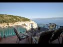 Ferienhaus Bernardica - on cliffs above sea: H(6+2) Vrbnik - Insel Krk  - Kroatien - Aussicht vom Terasse (Objekt und Umgebung)