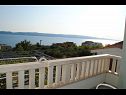Ferienwohnungen Marko - amazing sea view: A1(2+2), A2(2+3), A4(2+2), A5(2+3), A6(4+2), A7(2+2), A8(2+1) Brela - Riviera Makarska  - Ferienwohnung - A2(2+3): Balkon