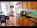 Ferienwohnungen Ante - seaview A1(5), SA2(3), SA3(2+1) Brela - Riviera Makarska  - Ferienwohnung - A1(5): Küche und Speisezimmer