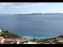 Ferienwohnungen Up - amazing sea view: A1(2) Brela - Riviera Makarska  - Ferienwohnung - A1(2): Aussicht vom Terasse