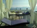 Ferienwohnungen Jure - terrace with amazing sea view: A1 Leona (6+2), A2 Ivano (6+2) Brist - Riviera Makarska  - Haus