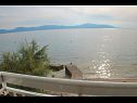 Ferienwohnungen Bale - right at the beach: A1 Plaza(4) Brist - Riviera Makarska  - Meerblick