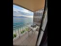 Ferienwohnungen Danka - affordable and at the beach: SA1(2) Brist - Riviera Makarska  - Studio-Ferienwohnung - SA1(2): Balkon