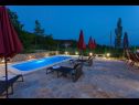 Ferienhaus Tonci - comfortable & surrounded by nature: H(8+2) Tucepi - Riviera Makarska  - Kroatien - Pool