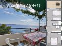 Ferienwohnungen Gogi - 100 m from beach: A6(4+1), A1(2+1), A2(2+1), A8(4+2) Zivogosce - Riviera Makarska  - Ferienwohnung - A6(4+1): Detail