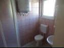 Ferienwohnungen Don - 90m from the sea: A4(5), SA1 2S(2), SA2 2R(2) Dinjiska - Insel Pag  - Studio-Ferienwohnung - SA2 2R(2): Badezimmer mit Toilette
