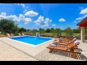 Ferienhaus Brist - with pool: H(8) Drinovci - Riviera Sibenik  - Kroatien - Pool