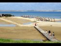 Ferienwohnungen Dita - 400 m from sandy beach: A1(4), A2(4) Nin - Riviera Zadar  - Strand