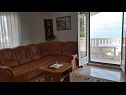 Ferienwohnungen Juri - sea view: A1(4+1) Postira - Insel Brac  - Ferienwohnung - A1(4+1): Tagesaufenthaltsraum