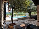 Ferienhaus Tonka - with pool; H(4+2) Pucisca - Insel Brac  - Kroatien - Hof