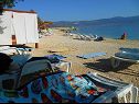 Ferienwohnungen Naki - terrace & free parking: Studio(2+1), A2(6+1) Slatine - Insel Ciovo  - Strand
