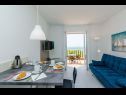 Ferienwohnungen und Zimmer Villa Bouganvillea - sea view & garden: A1 Deluxe (2+1), A2 Superior (2+1), A3 Comfort (2+1), A4 Premium (2+1), R1 Deluxe (2), R2 Comfort (2) Mlini - Riviera Dubrovnik  - Ferienwohnung - A1 Deluxe (2+1): Speisezimmer