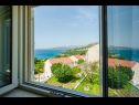 Ferienwohnungen und Zimmer Villa Bouganvillea - sea view & garden: A1 Deluxe (2+1), A2 Superior (2+1), A3 Comfort (2+1), A4 Premium (2+1), R1 Deluxe (2), R2 Comfort (2) Mlini - Riviera Dubrovnik  - Ferienwohnung - A3 Comfort (2+1): Aussicht vom Fenster