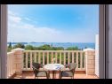 Ferienwohnungen und Zimmer Villa Bouganvillea - sea view & garden: A1 Deluxe (2+1), A2 Superior (2+1), A3 Comfort (2+1), A4 Premium (2+1), R1 Deluxe (2), R2 Comfort (2) Mlini - Riviera Dubrovnik  - Zimmer - R1 Deluxe (2): Terasse