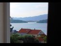 Ferienwohnungen Krila - cozy and seaview : A1(2+2), A2(2+1), A3(4+1) Lumbarda - Insel Korcula  - Ferienwohnung - A2(2+1): Aussicht vom Fenster