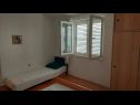 Ferienwohnungen Mirjana: sea view & balcony: A1 MN (2+1), A2 JN (2+1) Baska Voda - Riviera Makarska  - Ferienwohnung - A1 MN (2+1): Schlafzimmer