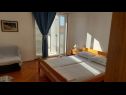 Ferienwohnungen Mirjana: sea view & balcony: A1 MN (2+1), A2 JN (2+1) Baska Voda - Riviera Makarska  - Ferienwohnung - A2 JN (2+1): Schlafzimmer