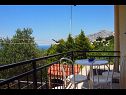 Ferienwohnungen Miljko - 80 m from beach: A1(6), SA2(2), A10(4+1), A11(2+2) Brela - Riviera Makarska  - Terasse