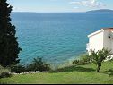 Ferienwohnungen Sea View - cosy & comfortable: A2 Zaborke(4), A4 Somina(2+2) Brist - Riviera Makarska  - Aussicht