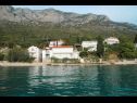 Ferienwohnungen Sea View - cosy & comfortable: A2 Zaborke(4), A4 Somina(2+2) Brist - Riviera Makarska  - Haus