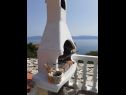 Ferienwohnungen Jure - terrace with amazing sea view: A1 Leona (6+2), A2 Ivano (6+2) Brist - Riviera Makarska  - Kamin