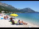 Ferienwohnungen Jure - terrace with amazing sea view: A1 Leona (6+2), A2 Ivano (6+2) Brist - Riviera Makarska  - Strand