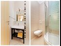 Ferienwohnungen Gianni - modern & great location: SA1(2), A2(2+2), A3(2+2) Makarska - Riviera Makarska  - Ferienwohnung - A2(2+2): Badezimmer mit Toilette