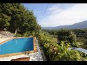 Ferienhaus Mario - with pool: H(6+2) Gata - Riviera Omis  - Kroatien - Pool (Objekt und Umgebung)