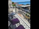 Ferienwohnungen Aurel - sea view: A1(4+1) Omis - Riviera Omis  - Balkon