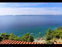 Ferienwohnungen Ivo - sea view; A1(2+2), A3(2+2), A5(4), SA4(2+1), SA2(2+1) Pisak - Riviera Omis  - Aussicht