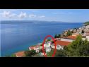  Neve - 100 m from pebble beach: A1(4), A2(2+1), A3(4), A4(2+1) Pisak - Riviera Omis  - Haus