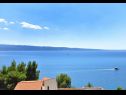 Ferienwohnungen Sea View - 250 m from sea: A1 Grande(7+1), A2 Vila Jadrana(2+1) Suhi Potok - Riviera Omis  - Aussicht