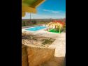 Ferienhaus Villa Karaga - with private pool: H(8+1) Ljubotic - Riviera Sibenik  - Kroatien - Pool