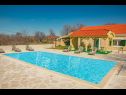 Ferienhaus Villa Karaga - with private pool: H(8+1) Ljubotic - Riviera Sibenik  - Kroatien - Pool