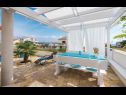 Ferienwohnungen Big blue - terrace lounge: A1(4) Vodice - Riviera Sibenik  - Gartenterasse