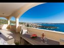 Ferienwohnungen Marijan - beautiful view: A1(6) Trogir - Riviera Trogir  - Ferienwohnung - A1(6): Aussicht vom Terasse
