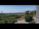Ferienwohnungen Ivo - 500 m to sandy beach: A1(2+2), A2(6+2), SA3(2+1) Ljubac - Riviera Zadar  - Aussicht