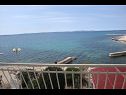 Ferienwohnungen Andri - 5 m from the beach : A1(4), A2-donji(2+2) Petrcane - Riviera Zadar  - Meerblick (Objekt und Umgebung)