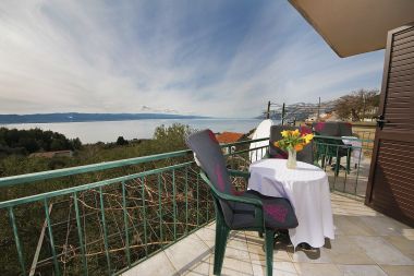 Ferienwohnungen Panorama - terrace with sea view: A1(4) Brela - Riviera Makarska 