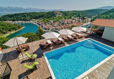 Ferienwohnungen Luce - pool and view: A1(6+2) Novigrad - Riviera Zadar 